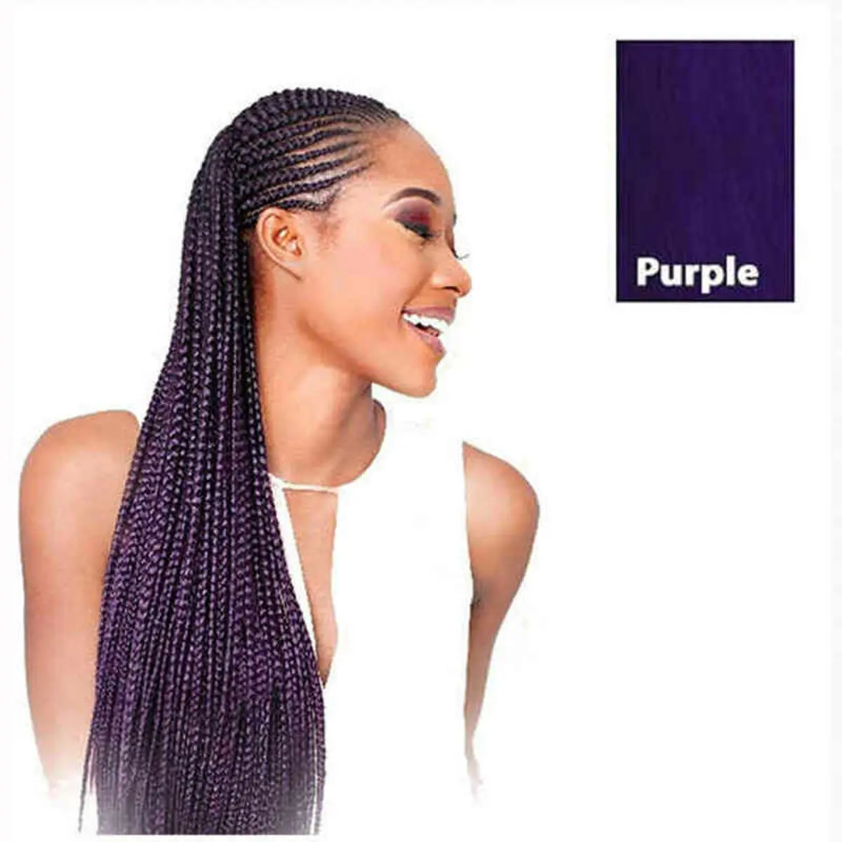 Extension per i Capelli X-Pression   208,28 cm Viola pelo sintetico