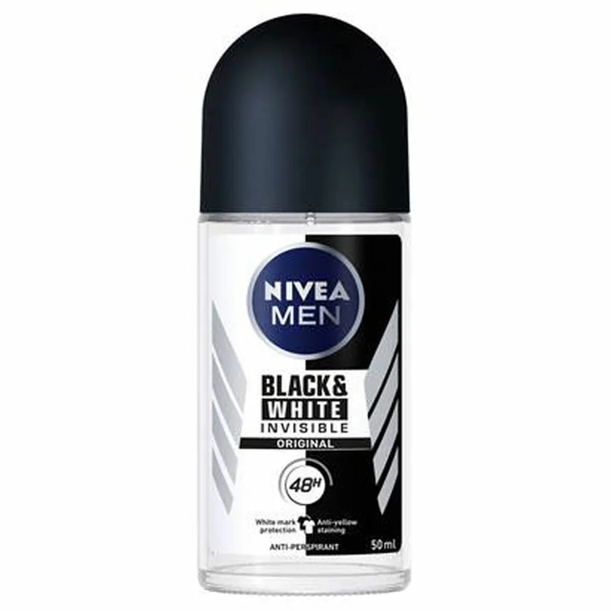 Deodorante Roll-on Men Black & White Invisible Nivea (50 ml)