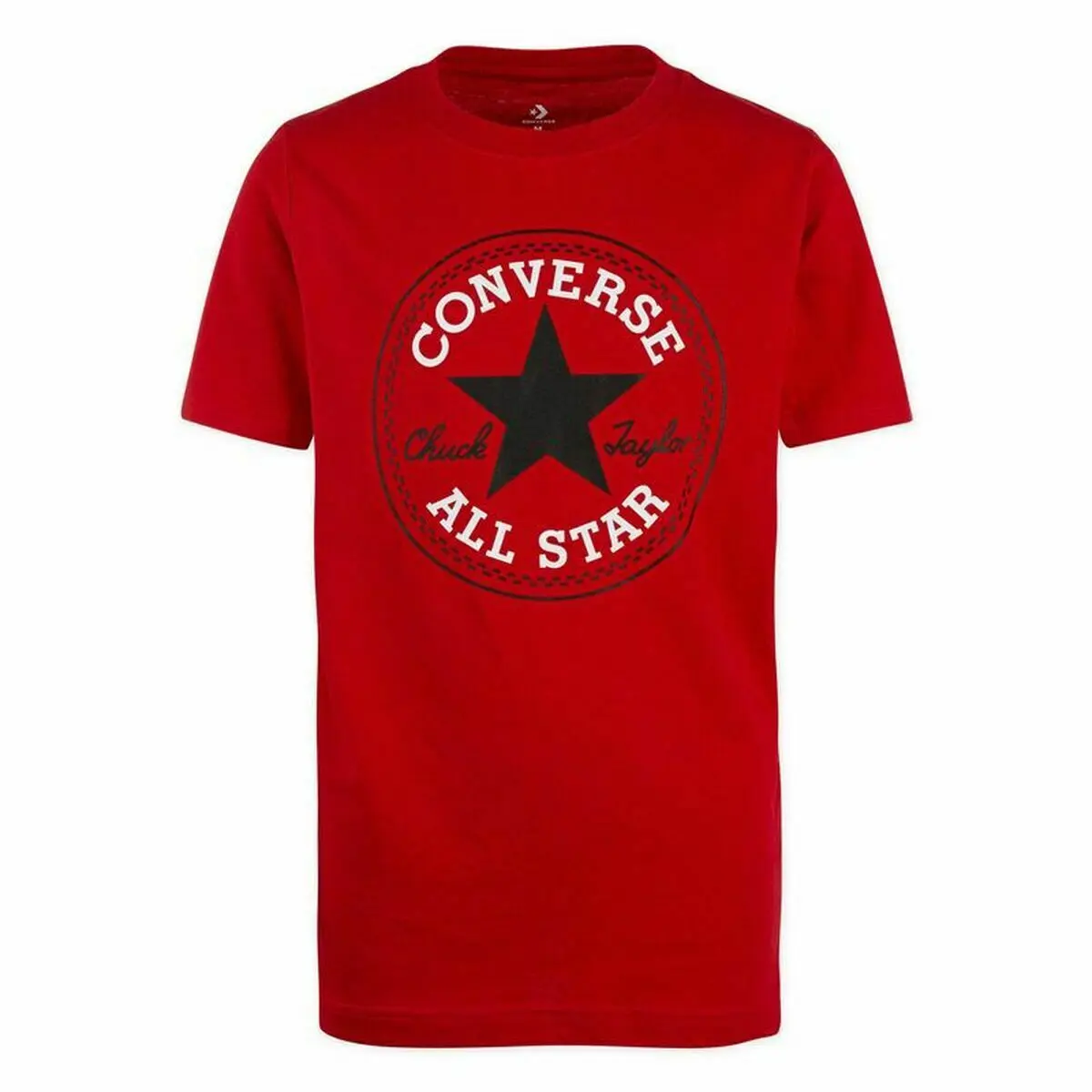 Maglia a Maniche Corte per Bambini Converse Rosso 16 Anni