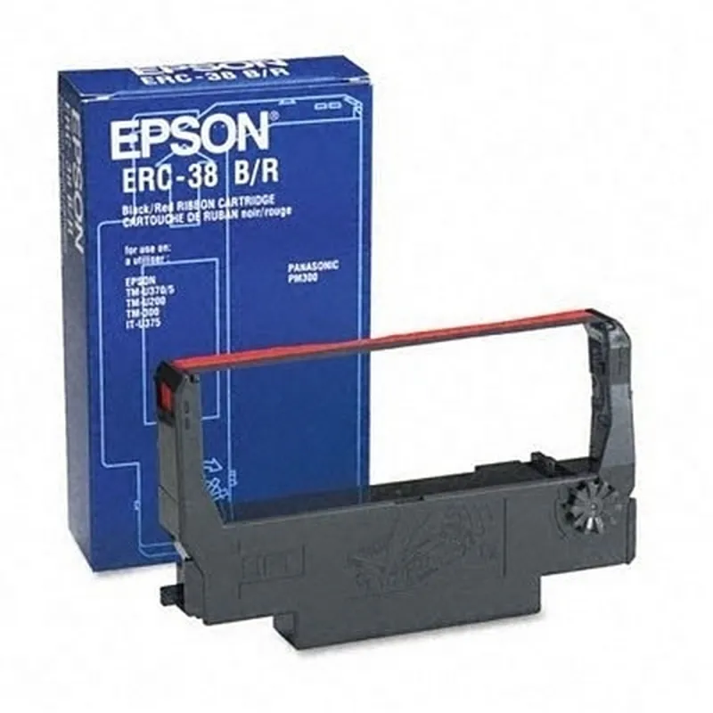 Nastro per Stampante a Matrice Originale Epson ERC-38BR Nero Rosso