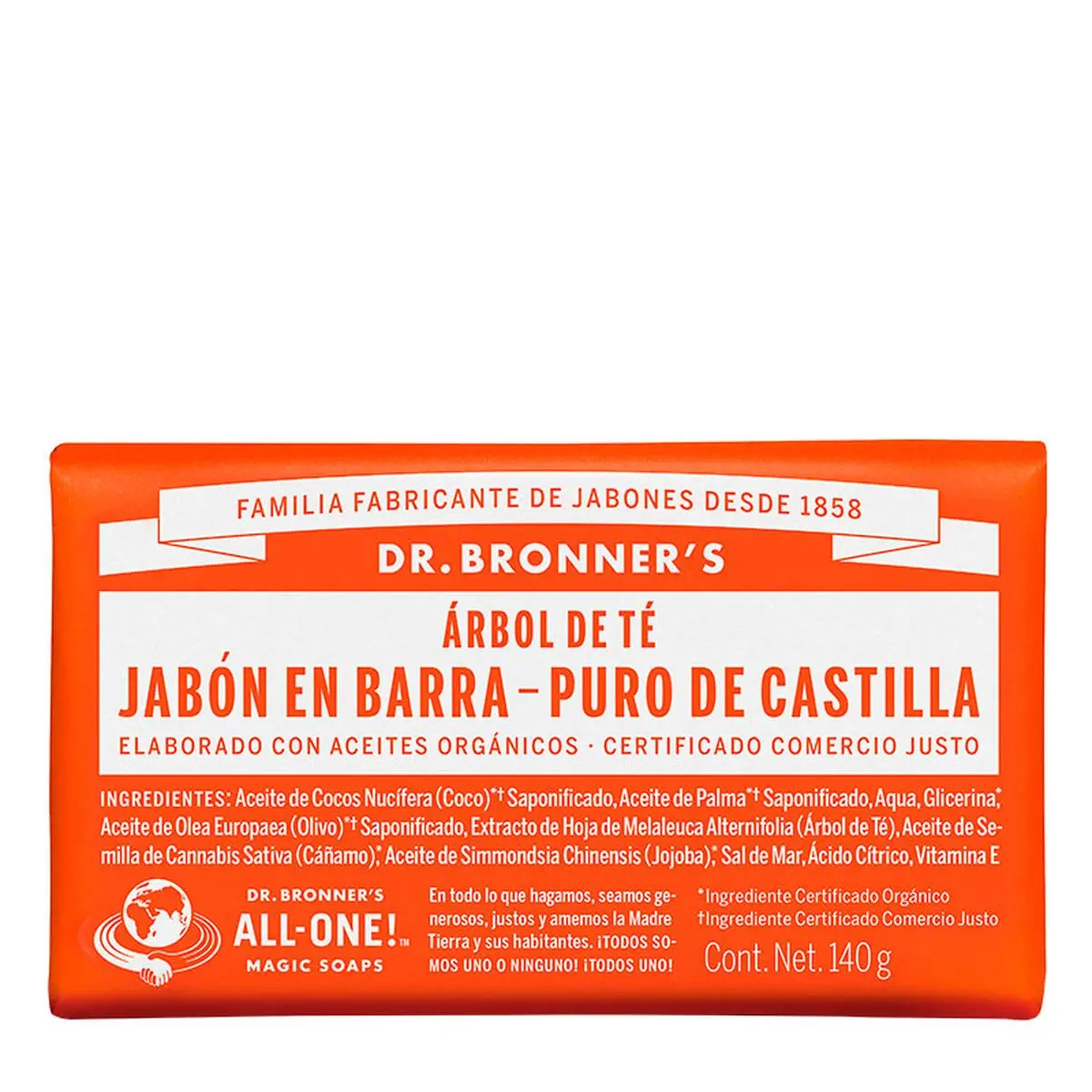 Saponetta Dr Bronner's 140 g Albero del tè