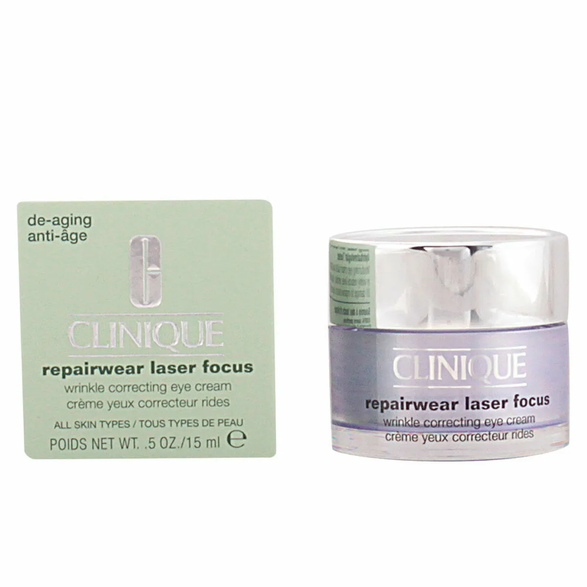 Crema Antietà per Contron Occhi Clinique Repairwear Laser Focus (15 ml) (15 ml)