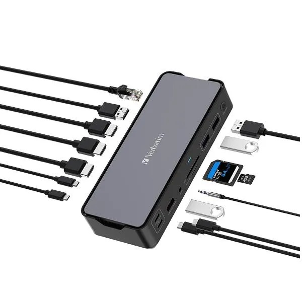 USB C MULTIP.15 IN 1 HDMI 8K PD 80W