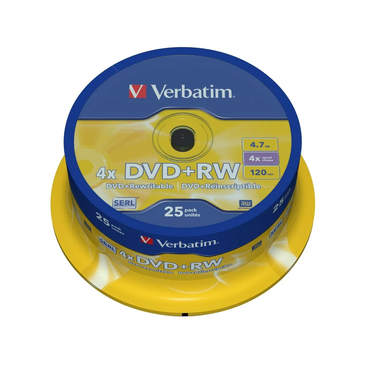 DVD-RW Verbatim    25 Unità Multicolore 4,7 GB 4x