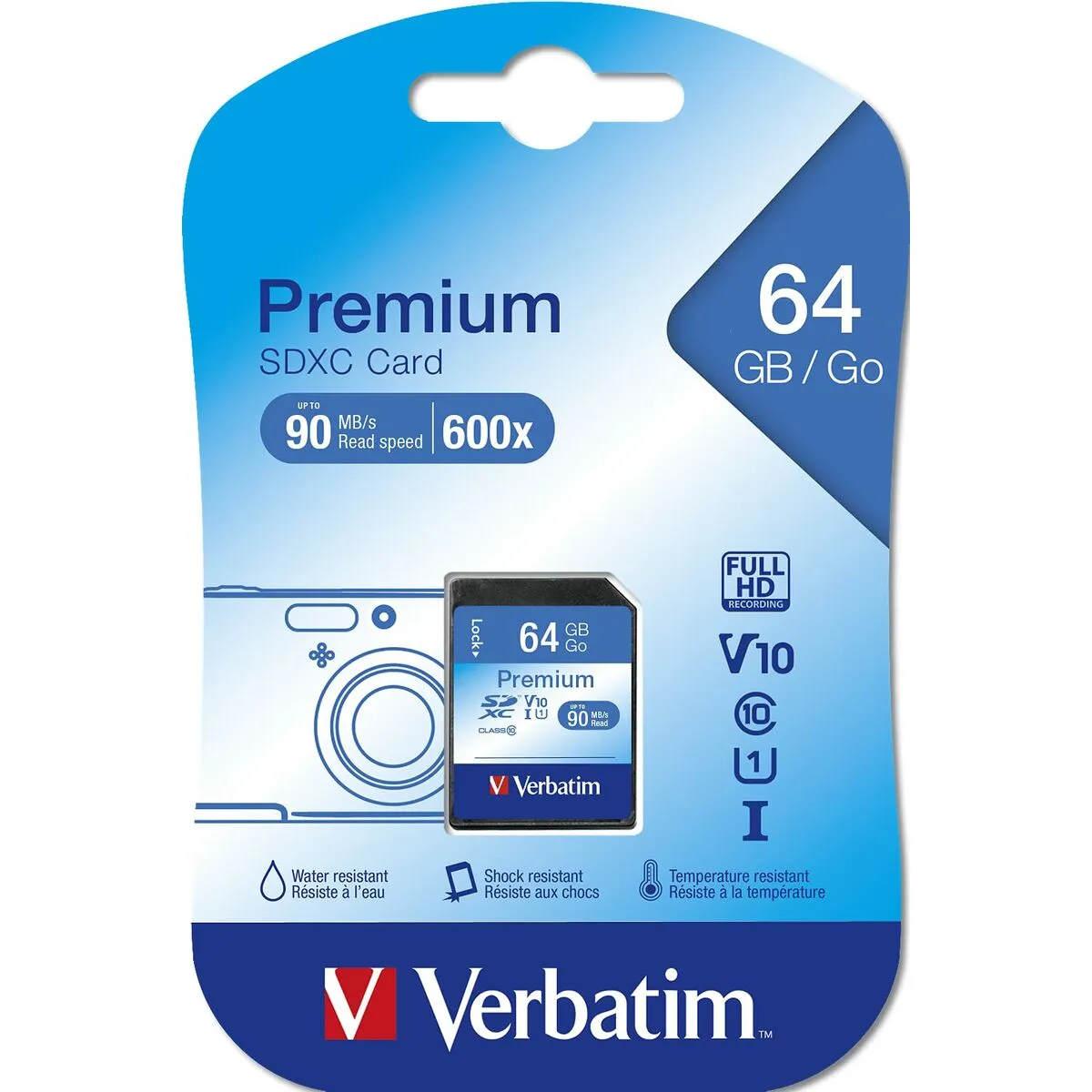 Scheda Di Memoria SD Verbatim PREMIUM SDXC C10/U1 64 GB 2 g