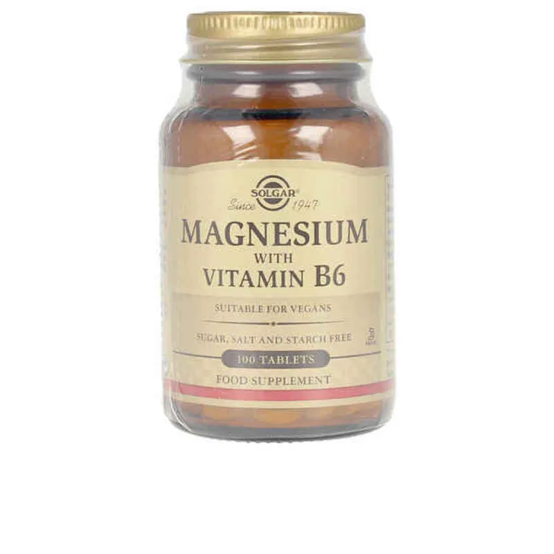 Magnesio + Vitamina B6 Solgar (100 uds)