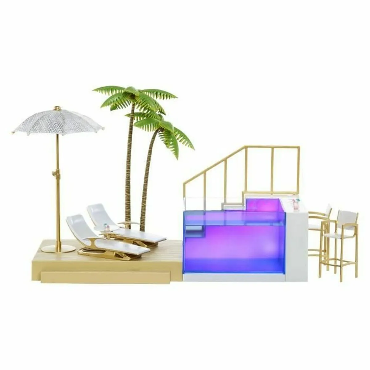 Playset Rainbow High Color Change Pool & Beach Club Playset