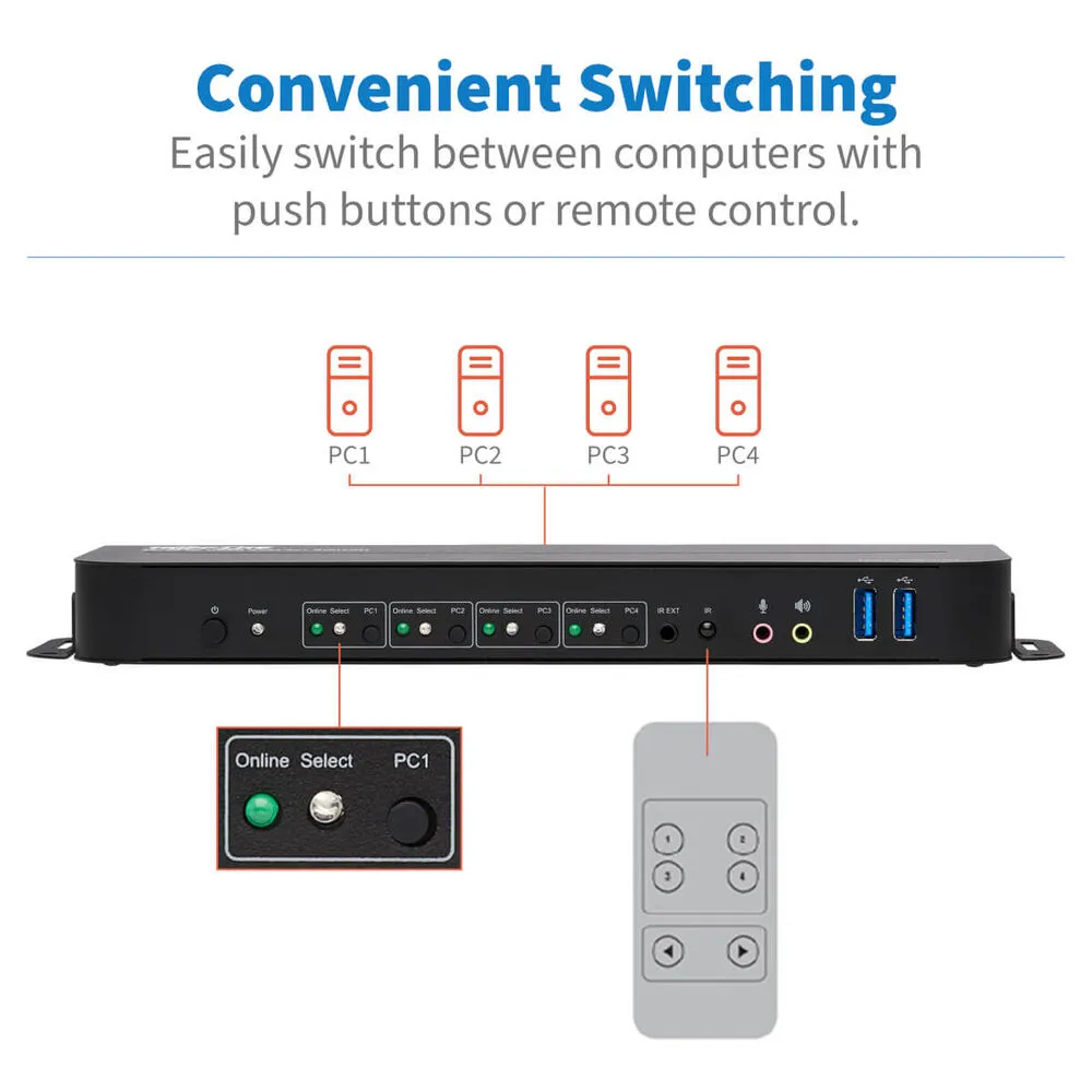 Switch KVM B005-HUA4