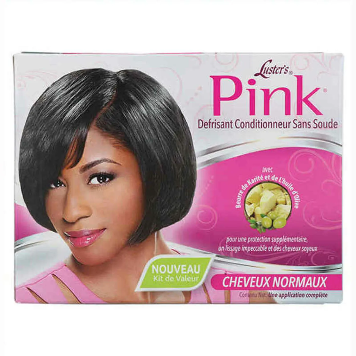 Trattamento Lisciante per Capelli Luster  Pink Relaxer Kit Regular