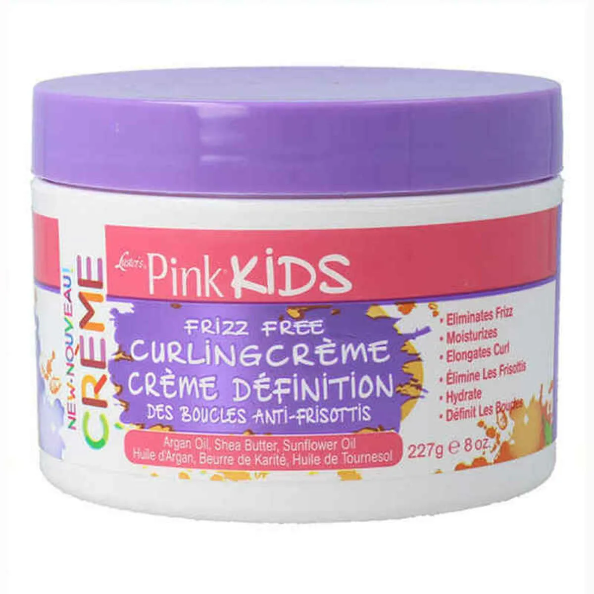 Lozione per Capelli Luster Pink Kids Frizz Free Curling Creme Capelli Ricci (227 g)