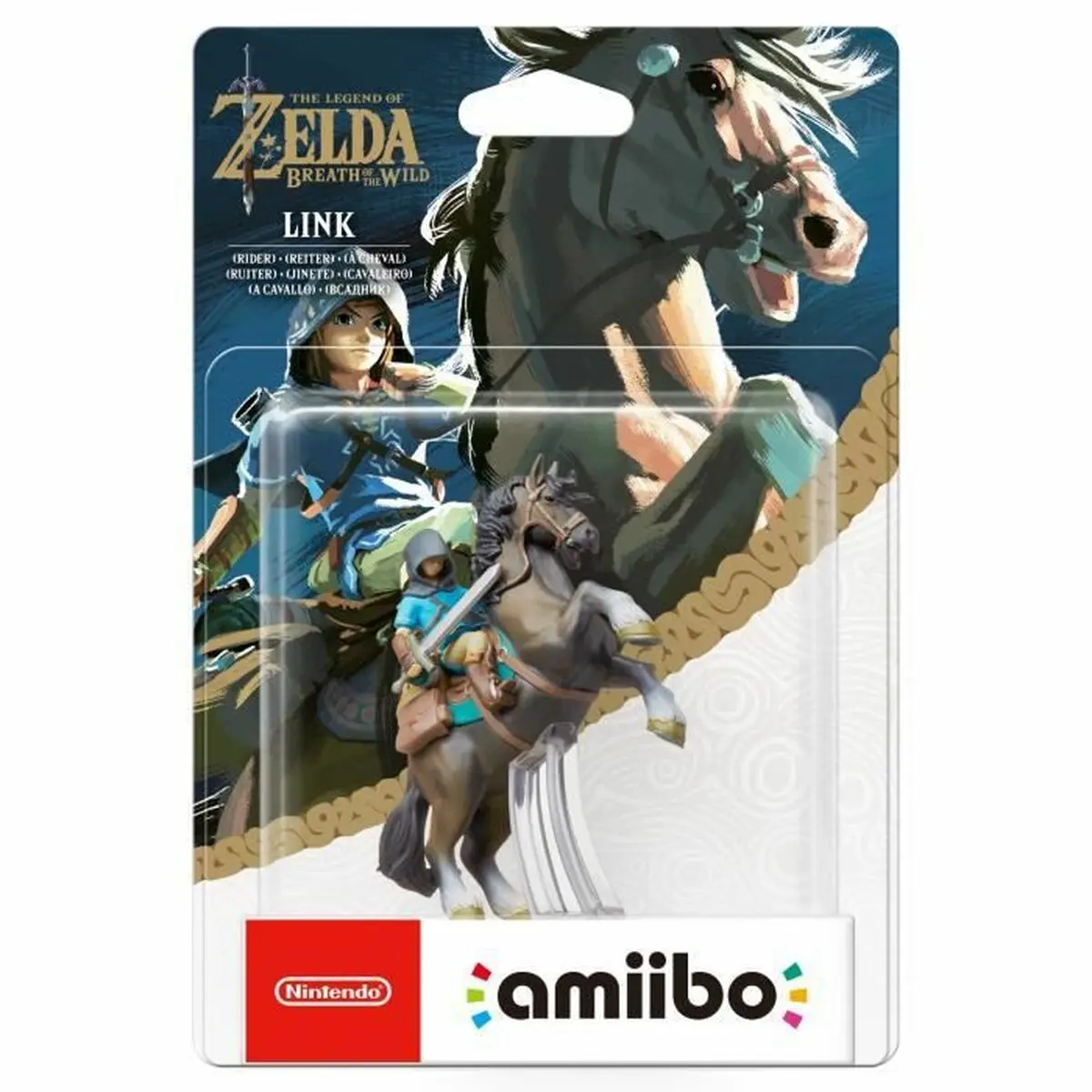 Statuina da Collezione Amiibo The Legend of Zelda: Breath of the Wild - Link (Rider)