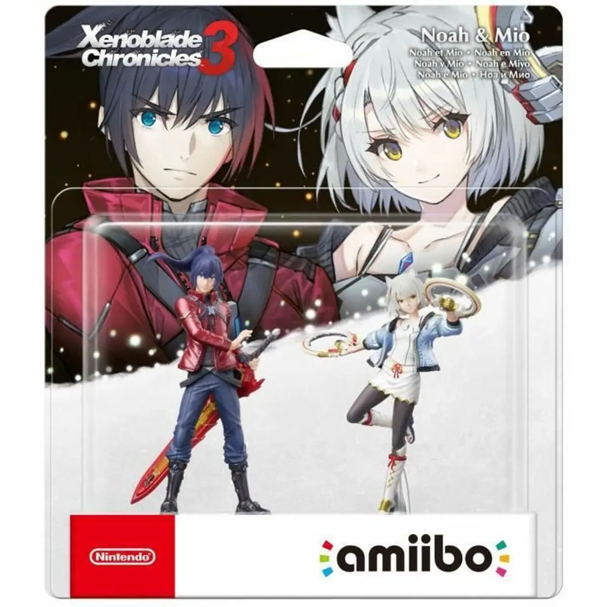 Set di Cifre Amiibo Xenoblade Chronicles 3 -  Noah & Mio 2 Pezzi