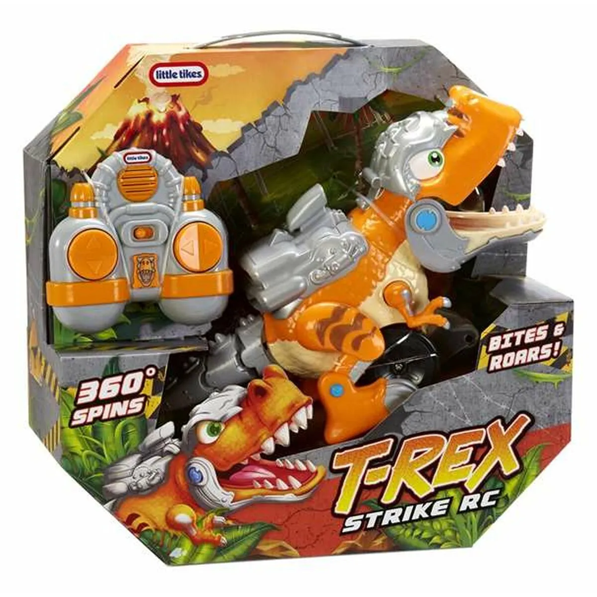 Dinosauro MGA T-Rex Strike: Walk, Roar and Spin! Radiocomando