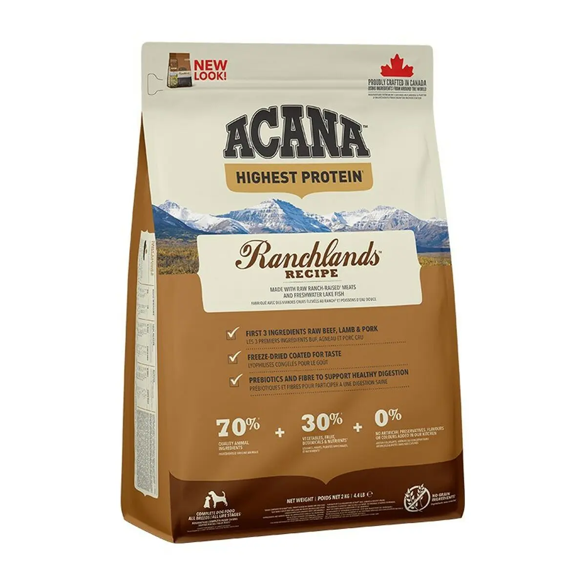 Io penso Acana Ranchlands Carne di vitello Agnello Maiale 2 Kg