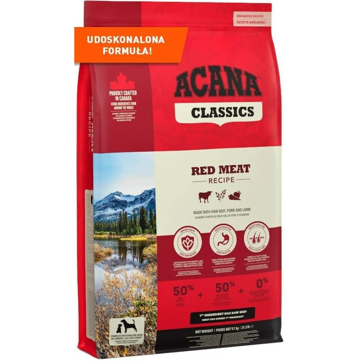 Io penso Acana Dog TF Classics Red Carne di vitello 9,7 Kg