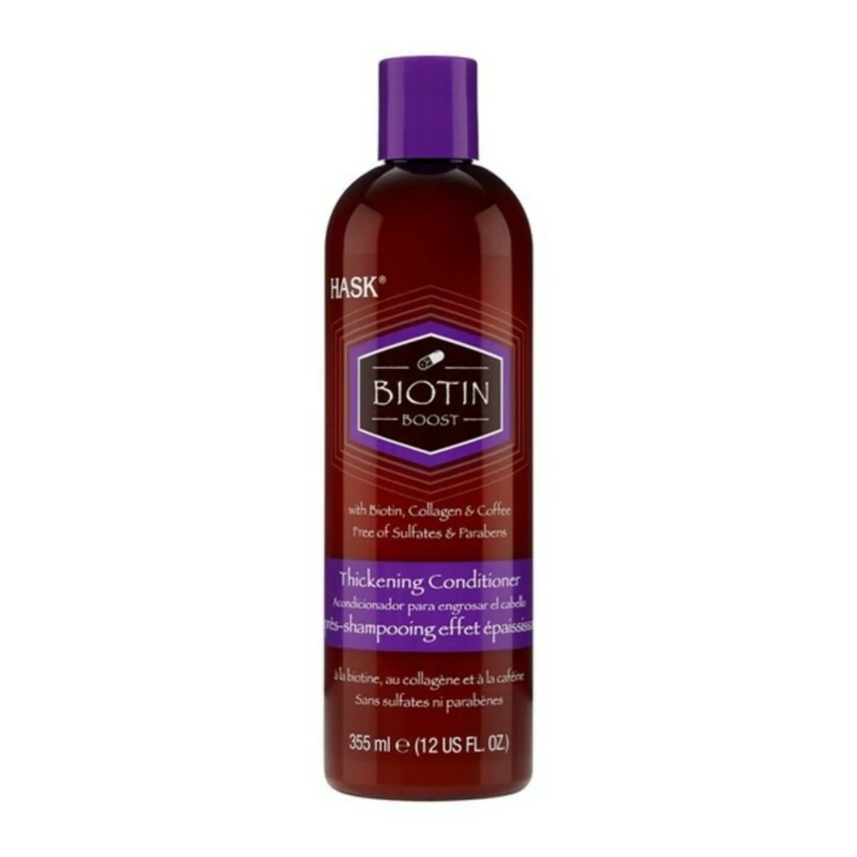 Balsamo per Capelli Sottili Biotin Boost HASK (355 ml)