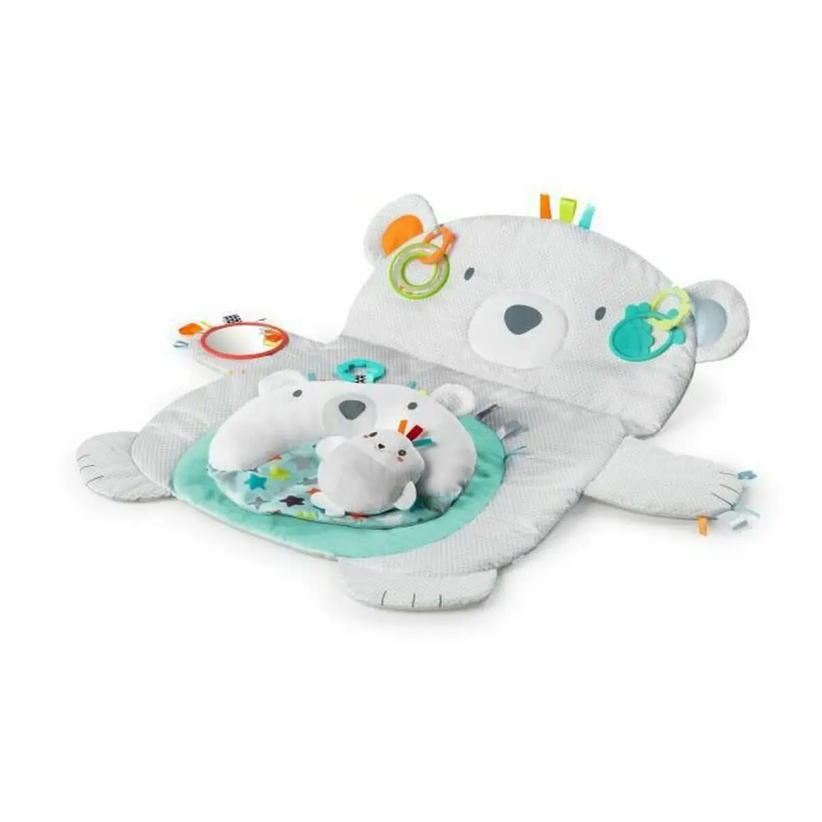 Tappeto da gioco Bright Starts Polar Bear Tummy Time Prop & Play ™