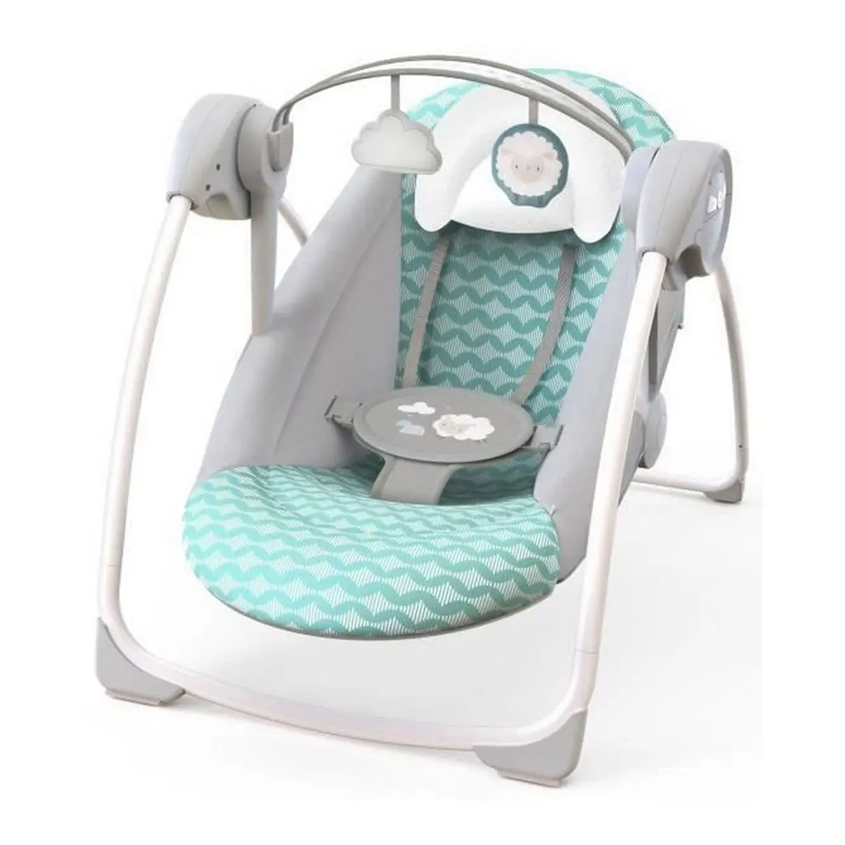 Sedia a Dondolo Ingenuity Easy-Fold Portable Swing - Goji Azzurro