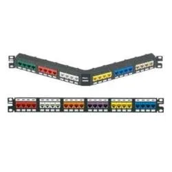 PANN.1U PER 48 RJ45 MINICOM NERO