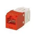 PRESA MINICOM RJ45U CAT.6 ROSSO