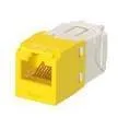 PRESA MINICOM RJ45U CAT.6 GIALLO