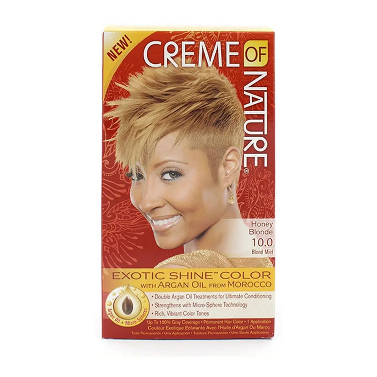 Tintura Permanente Creme Of Nature Argan Color 10.0 Mele