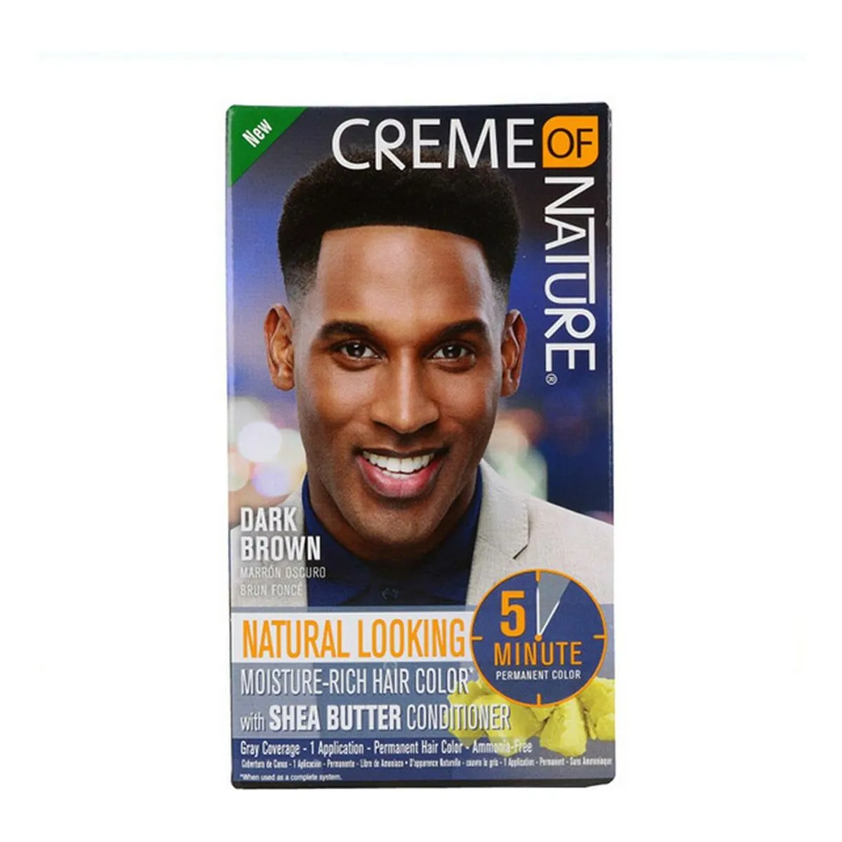 Tintura Permanente Mens Color Creme Of Nature Dark Brown 2Oz