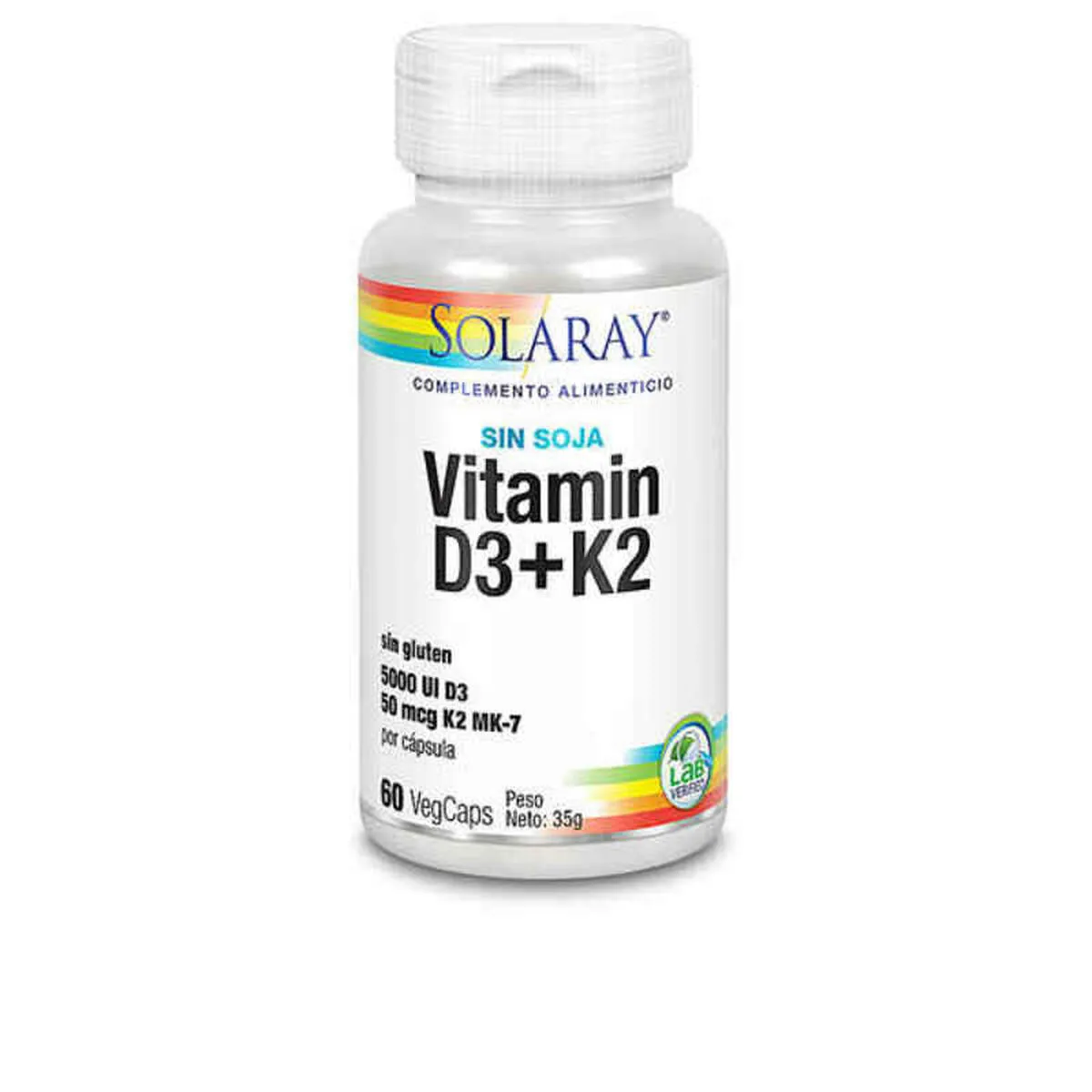 Capsule Solaray 8479765 Vitamina D3 Vitamina K2 60 Unità (60 uds)