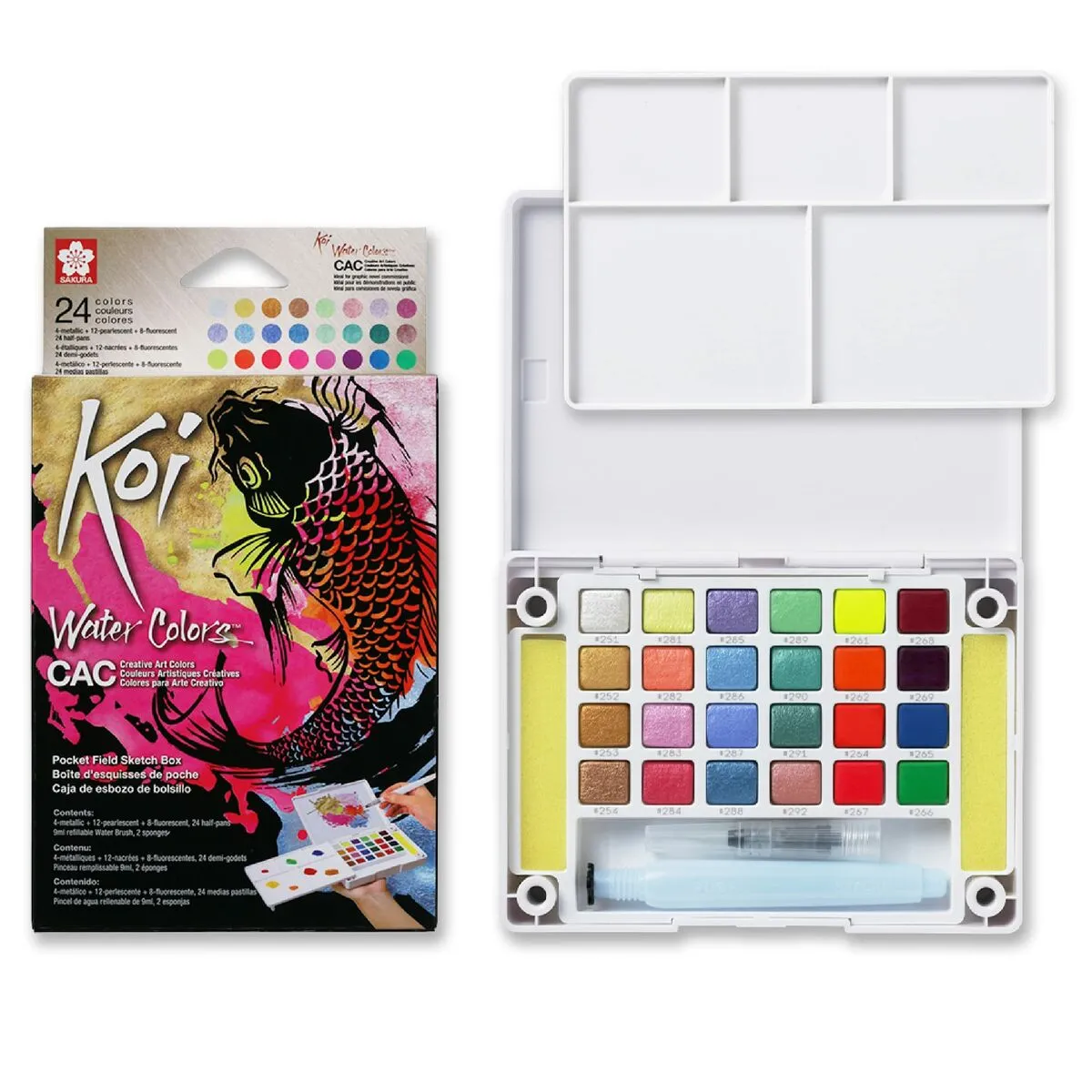 Set per Pittura ad Acquarello Talens Sakura Koi Water Colors Multicolore