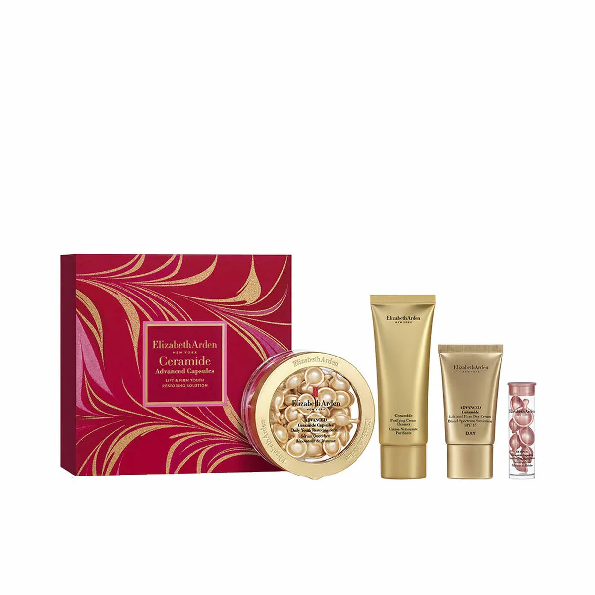 Set di Bellezza Elizabeth Arden Ceramide Capsules Daily Lote 4 Pezzi