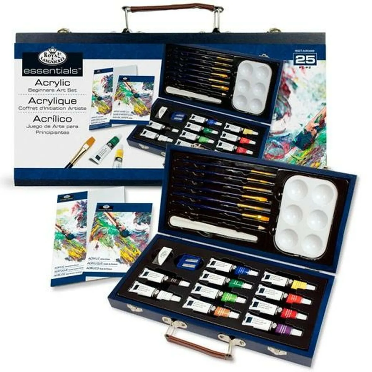 Set di colori acrilici Royal & Langnickel 25 Pezzi Multicolore