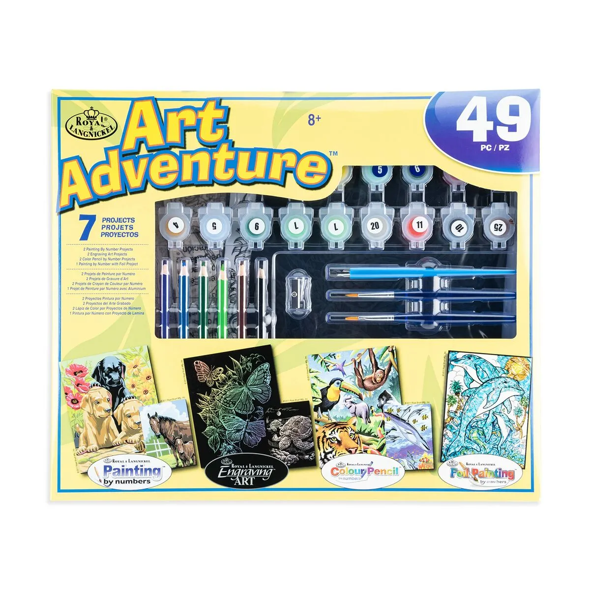 Set Pittura per Numeri Royal & Langnickel Art Adventure 49 Pezzi