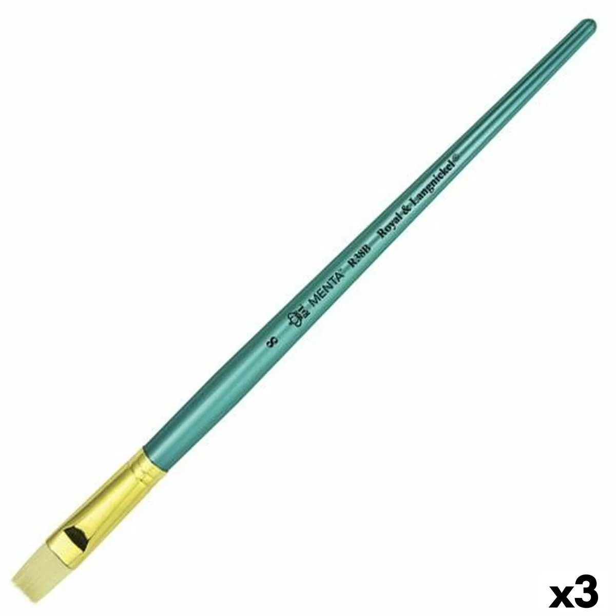 Pennelli Royal & Langnickel Menta R38B Luminoso 8 (3 Unità)