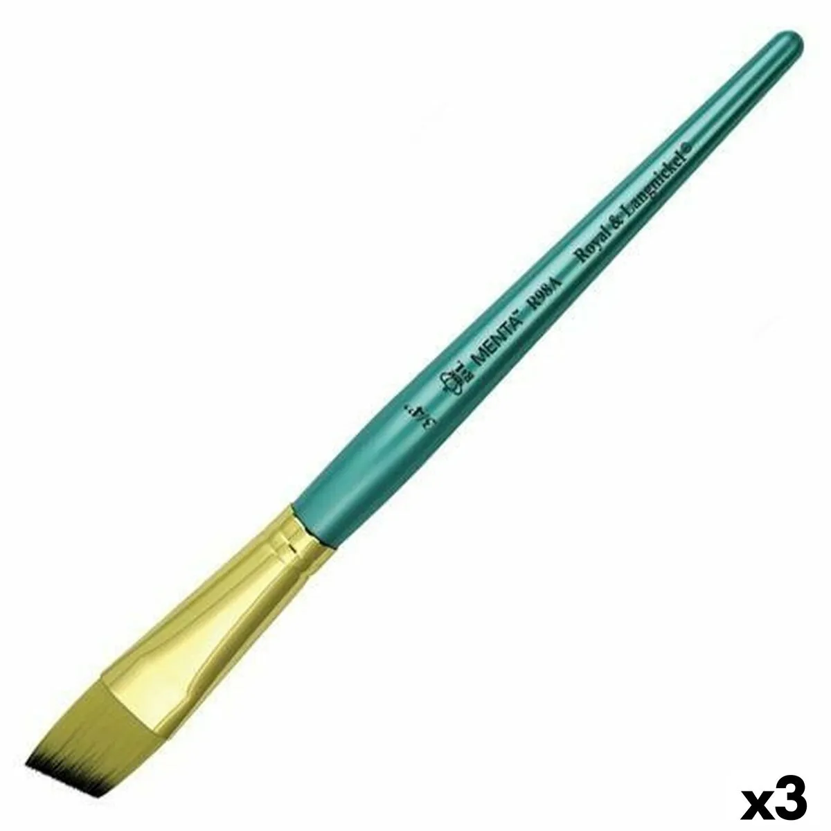 Pennelli Royal & Langnickel Menta R98A Ad angolo Zibellino 3/8" (3 Unità)