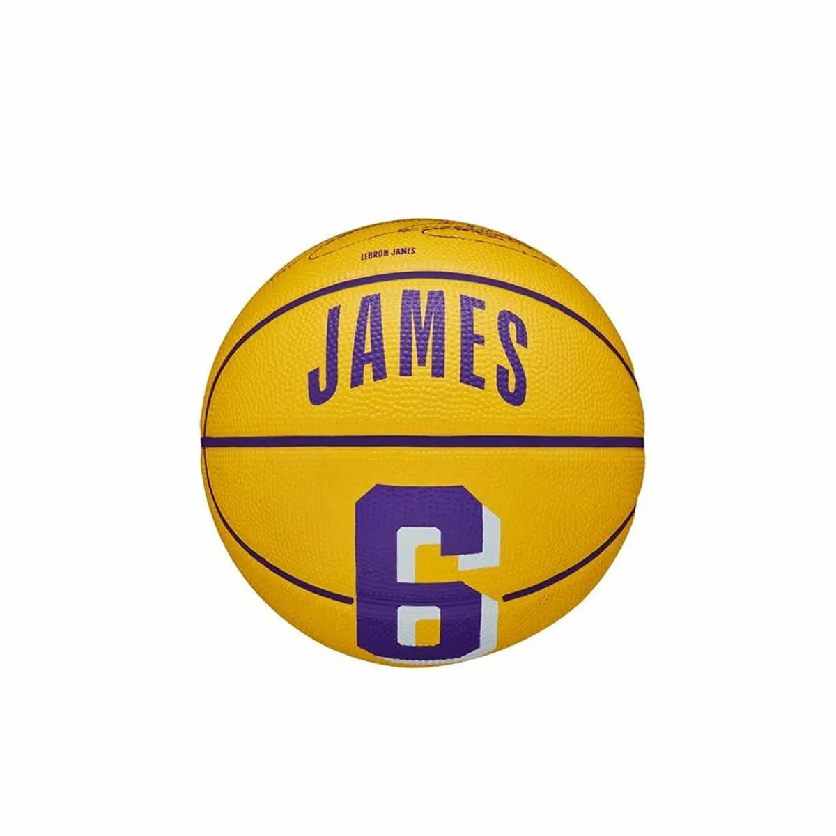 Pallone da Basket Wilson NBA Player Icon Mini Lebron Giallo Taglia unica