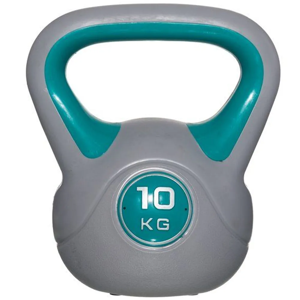 Kettlebell Esercizio Fisico Fitness Peso in Ghisa e Cemento 10 kg Manico Comodo (1)