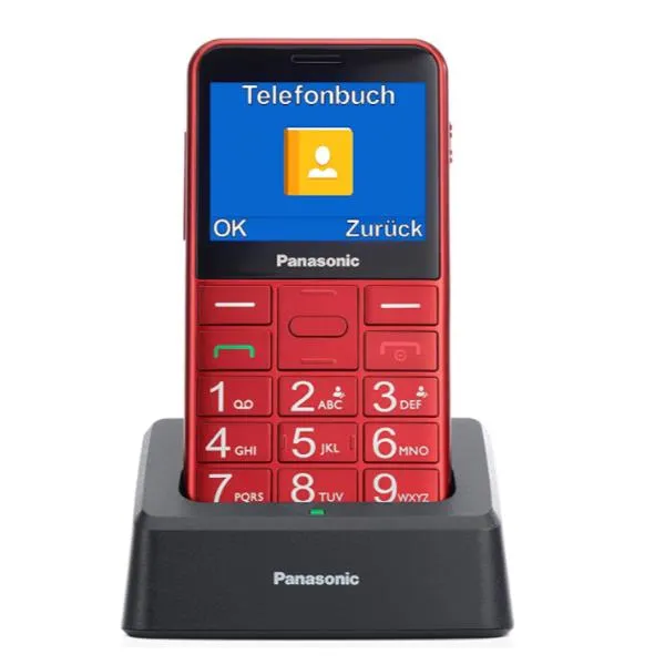 CELLULARE SENIOR KX-TU155 ROSSO