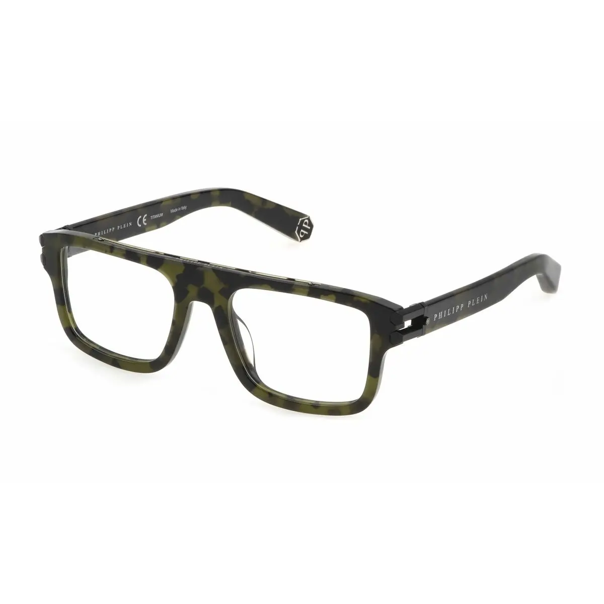 Montatura per Occhiali Uomo PHILIPP PLEIN VPP021M-53092I-21G Verde Ø 53 mm