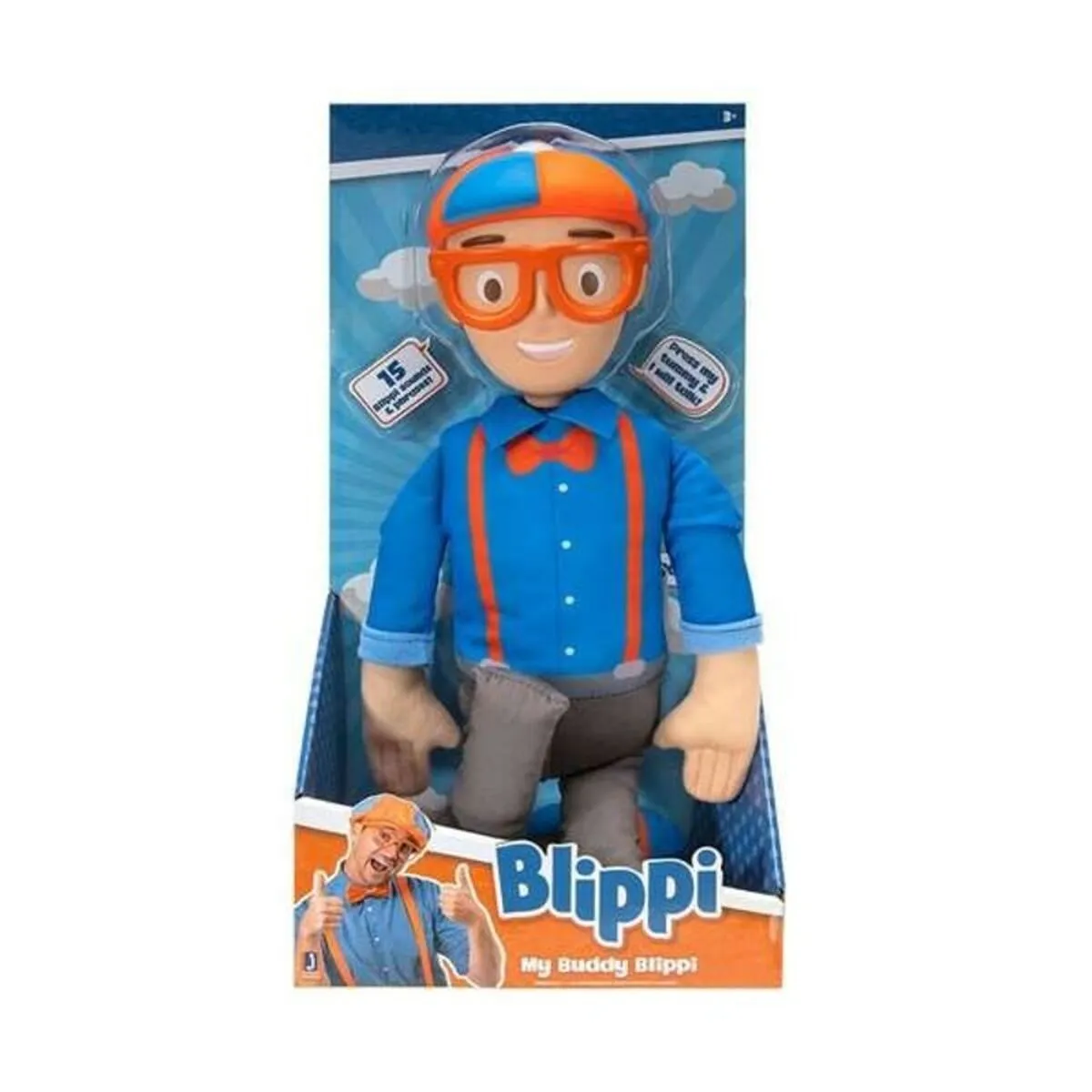 Peluche con Suono Blippi Plastica (30 cm) (ES)