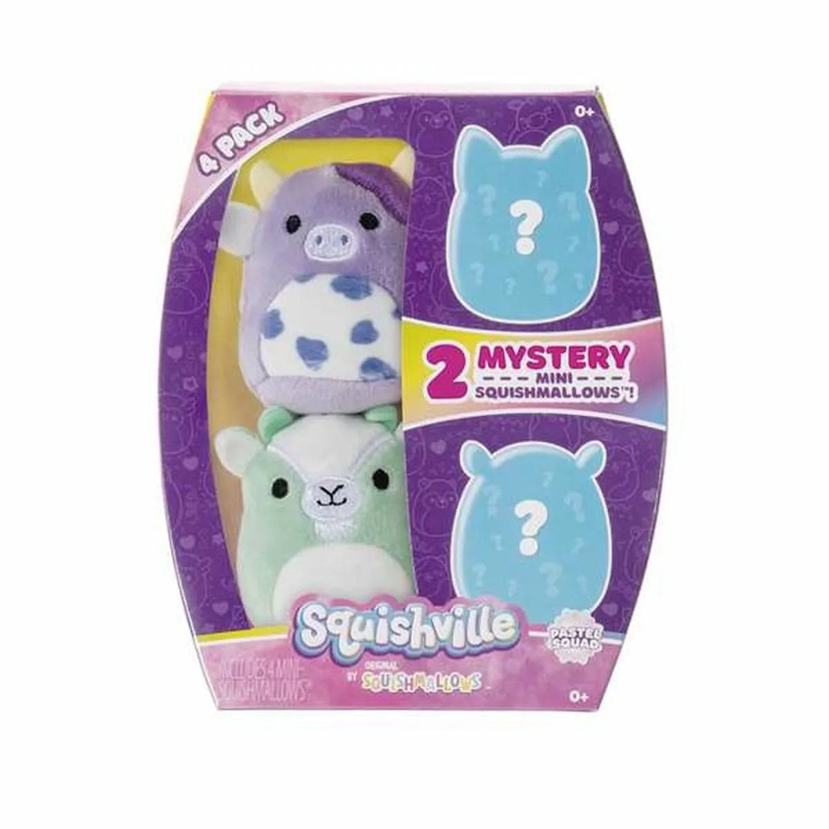 Set di peluche Mini Squishmallows  4 Pezzi 5 cm