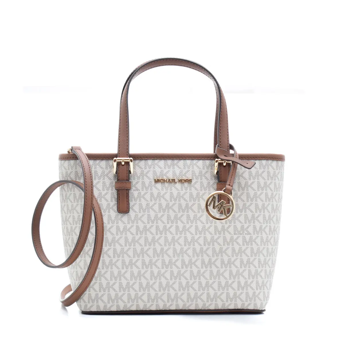 Borsa Donna Michael Kors 35T9GTVT0B-VANILLA Beige 25 x 18 x 10 cm