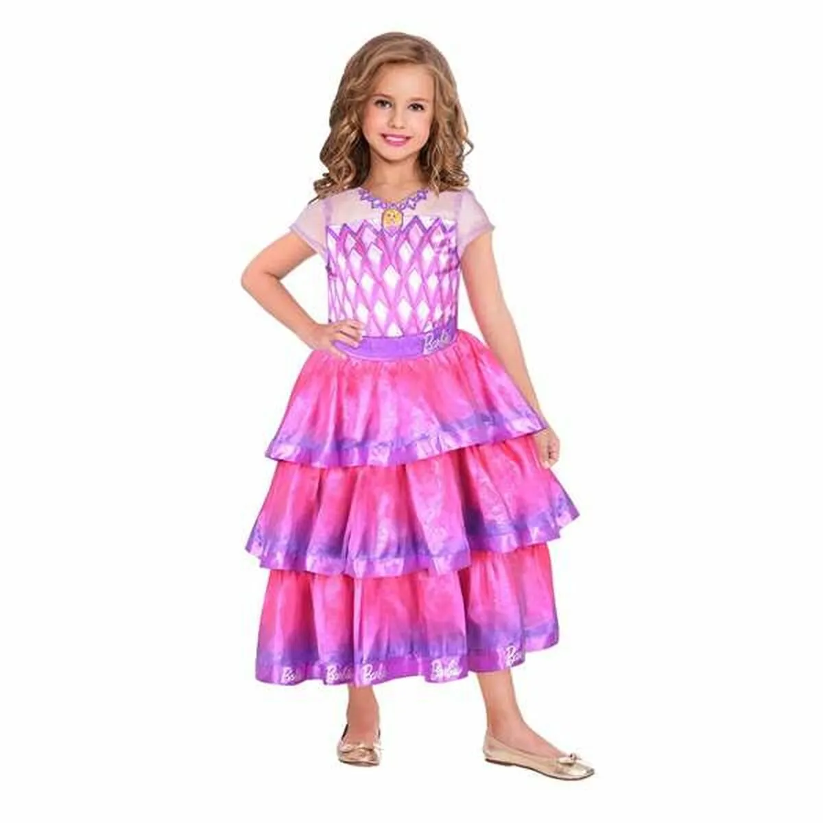 Costume per Bambini Barbie Gem Ballgown Rosa