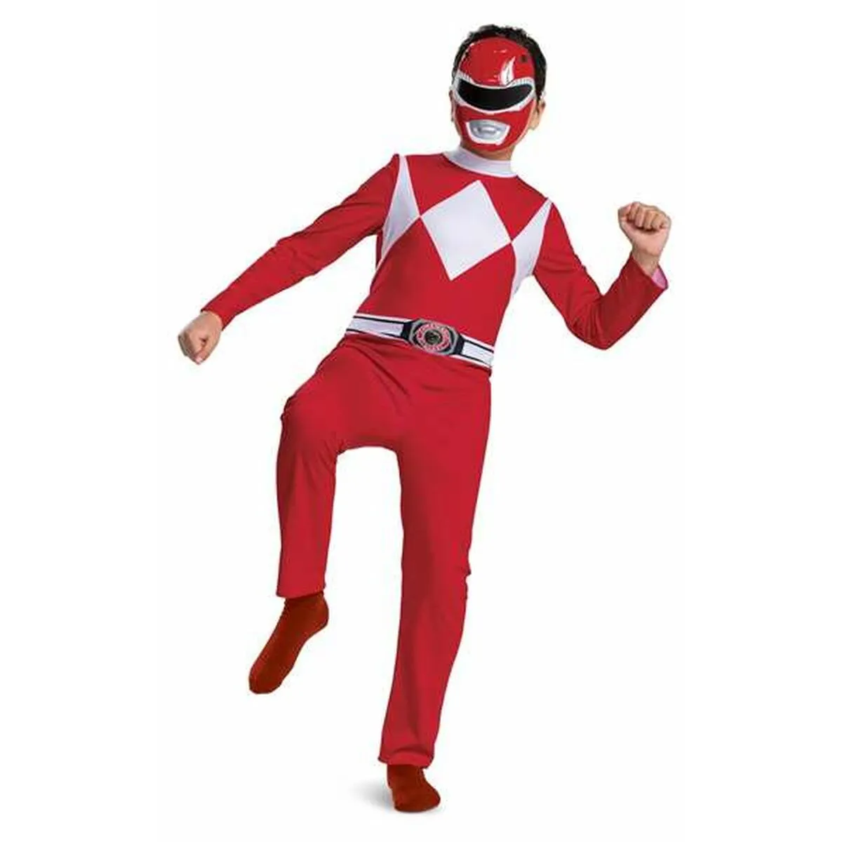 Costume per Bambini Power Rangers Mighty Morphin Basic Rosso