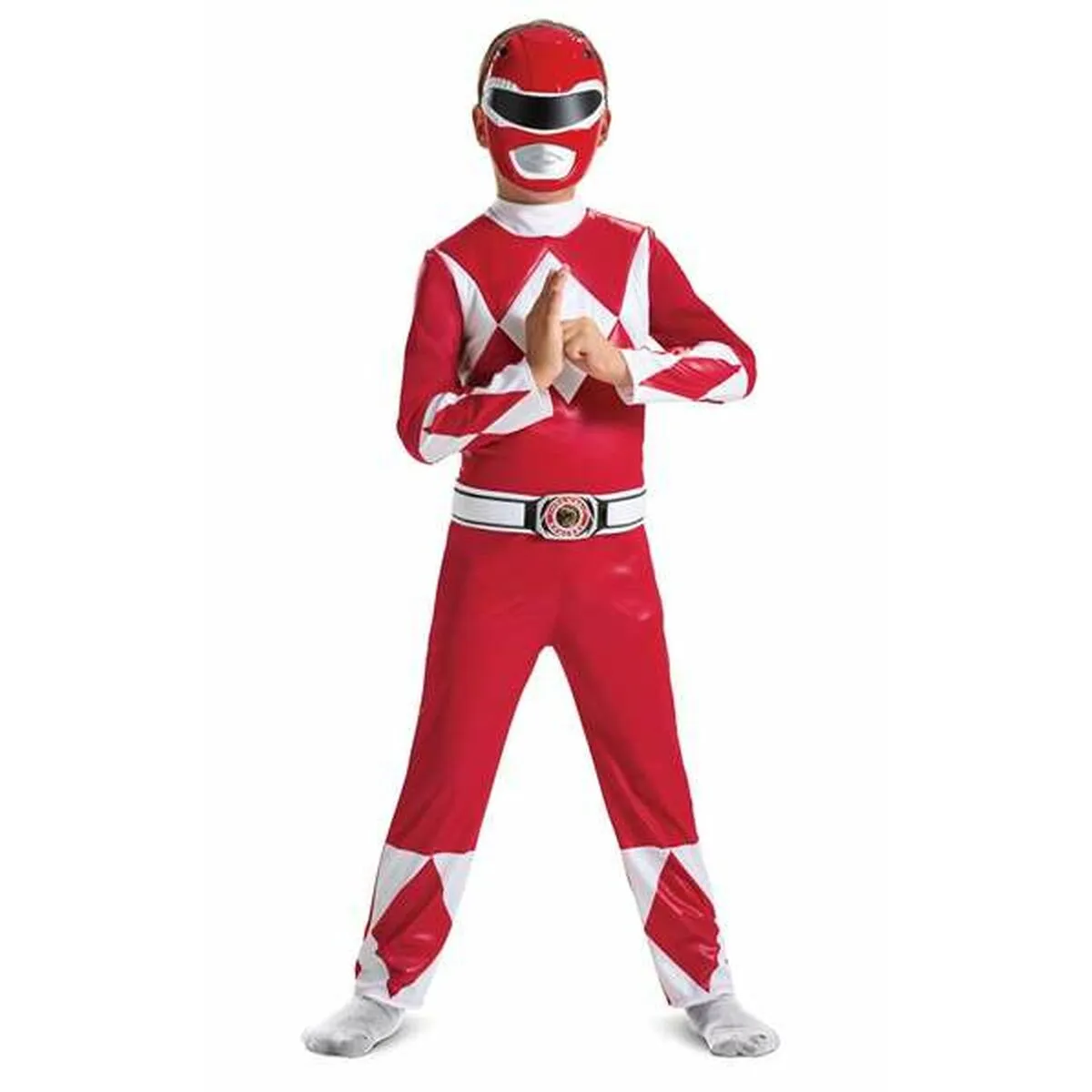 Costume per Bambini Power Rangers Mighty Morphin Rosso