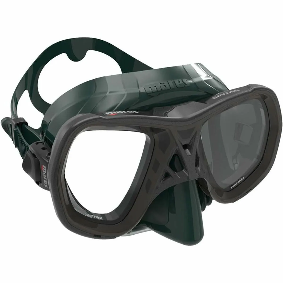 Maschera da immersione Mares Sypder Taglia unica Nero Multicolore Verde scuro