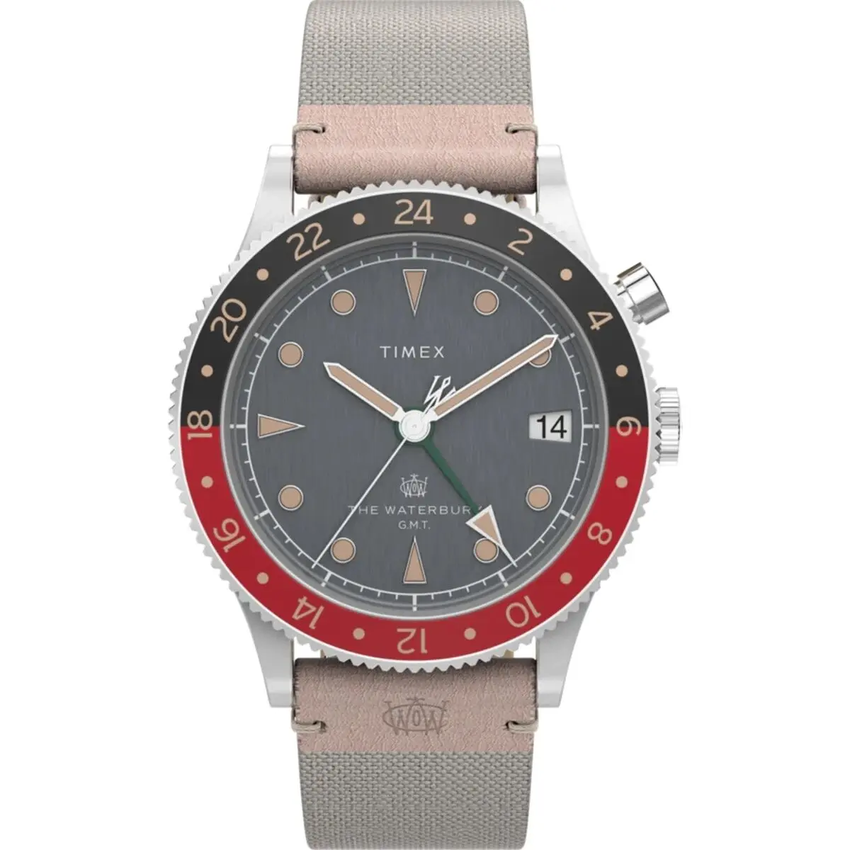 Orologio Uomo Timex THE WATERBURY GMT Grigio (Ø 39 mm)