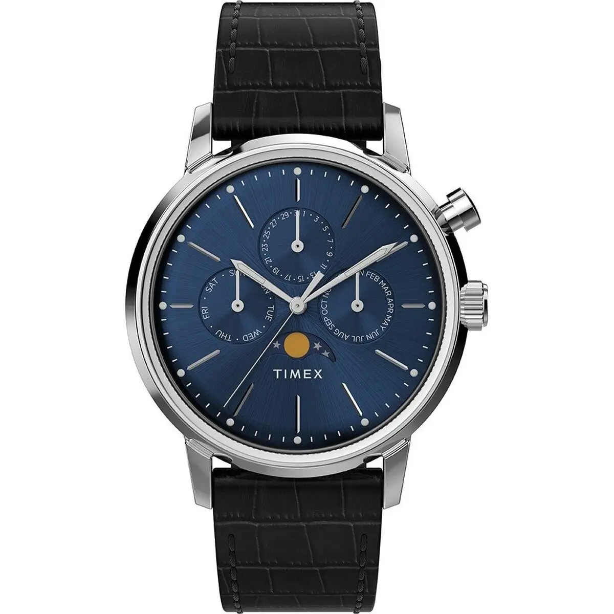 Orologio Uomo Timex MARLIN MOONPHASE Nero (Ø 40 mm)