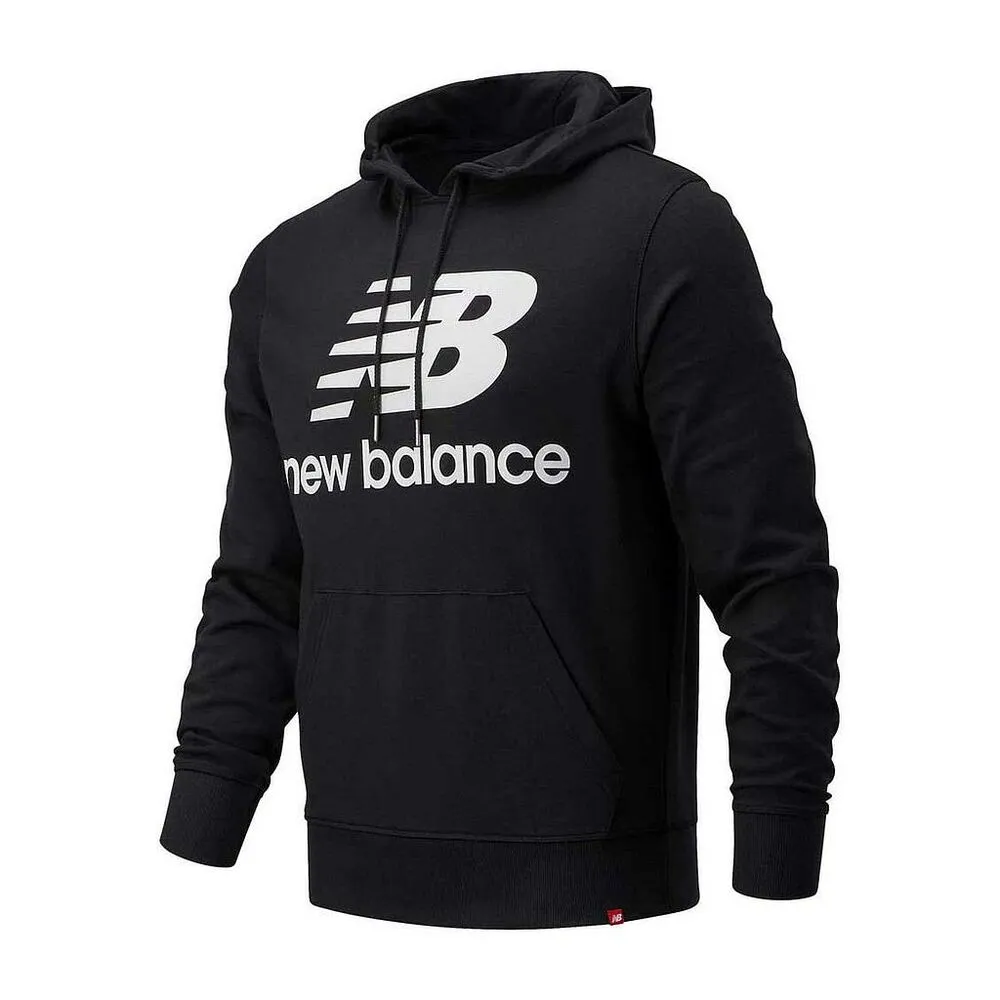 Felpa con Cappuccio Uomo  ESSE ST LOGO POHO New Balance MT03558 Nero