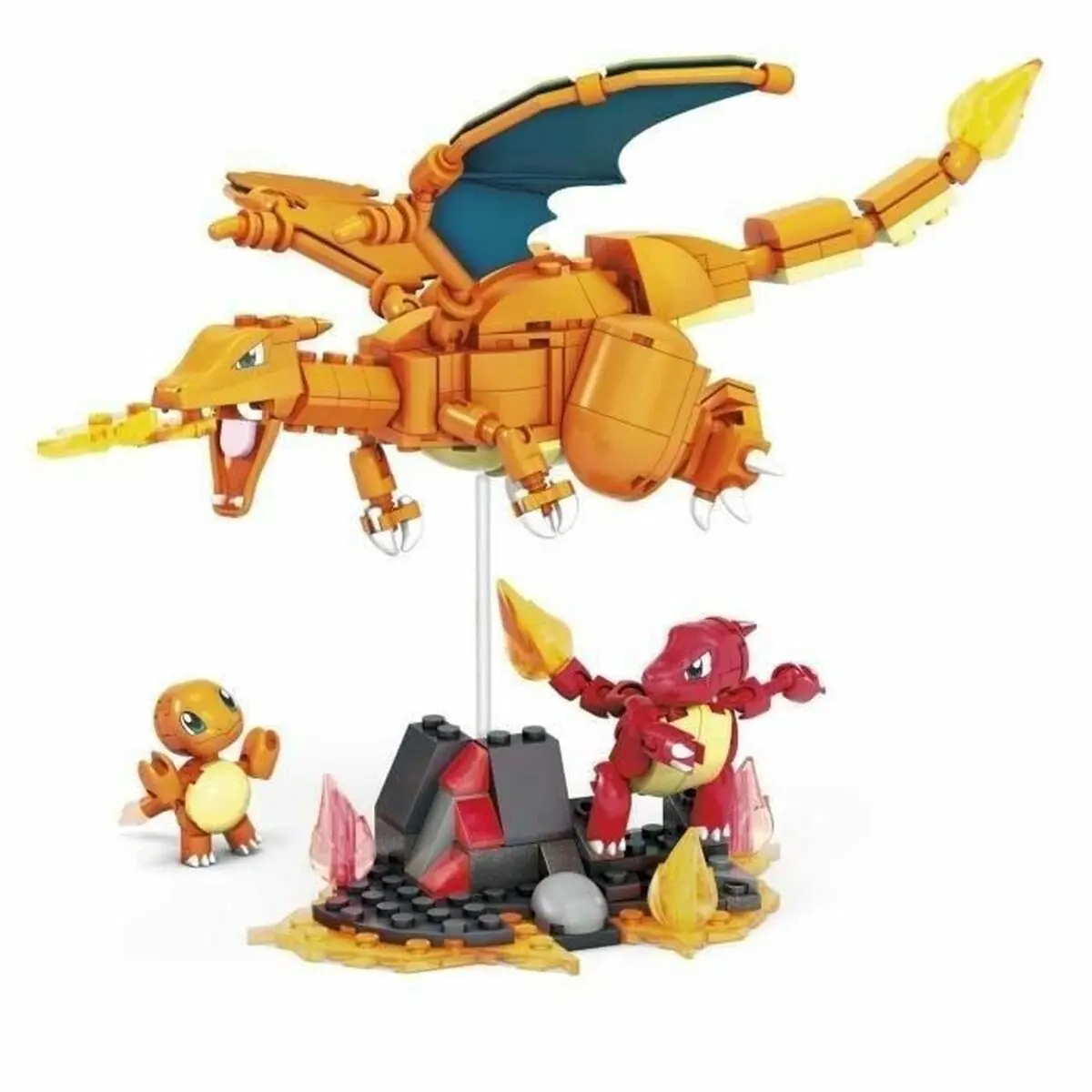 Set di Costruzioni Megablocks Charmander Charmilion Charizard Pokémon 300 Pezzi