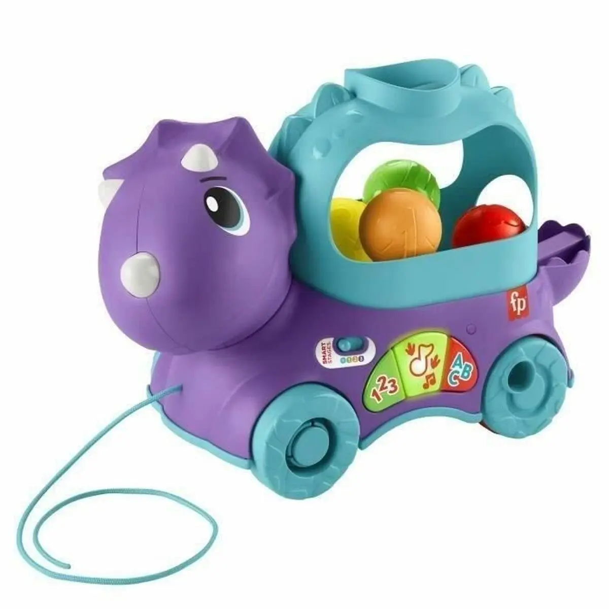 Dinosauro Trainabile Fisher Price TRICERATOPS LANCE BALLES